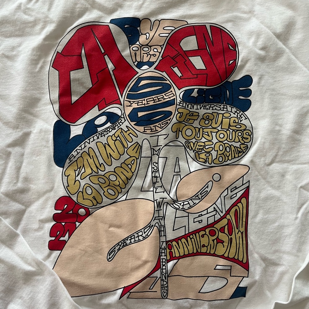 La Ligne 5 Year Anniversary White Long Sleeve Tshirt